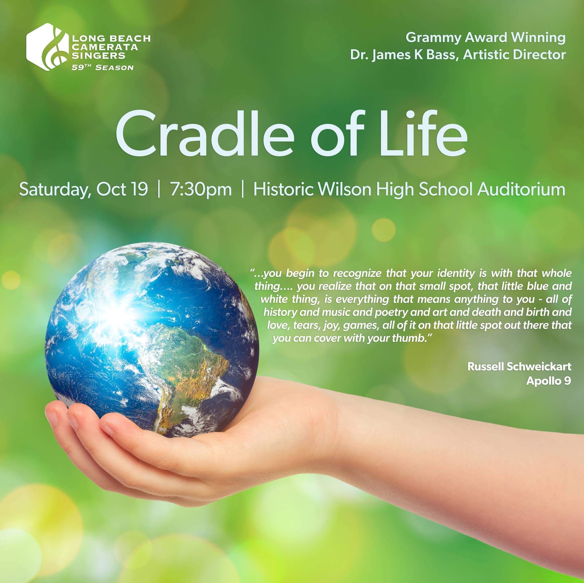 The Long Beach Camerata Singers’ 59th Season promises to be Brilliant